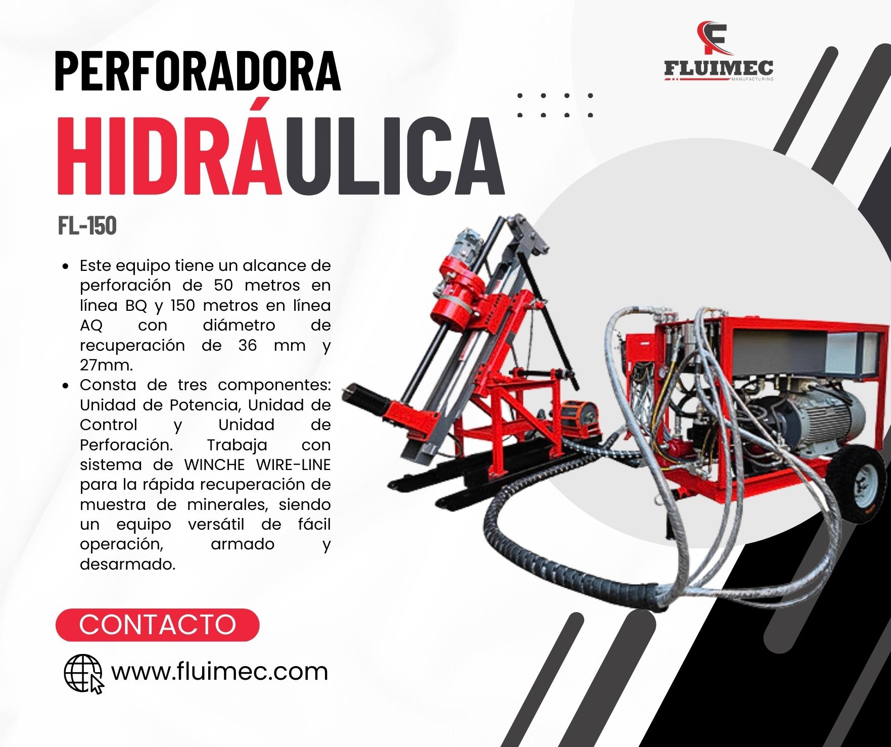 RAPIDA RECUPERACION DE MINERALES HIDRAULICA FL - 150 